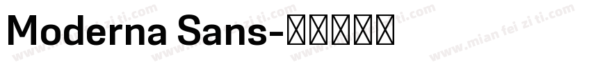 Moderna Sans字体转换